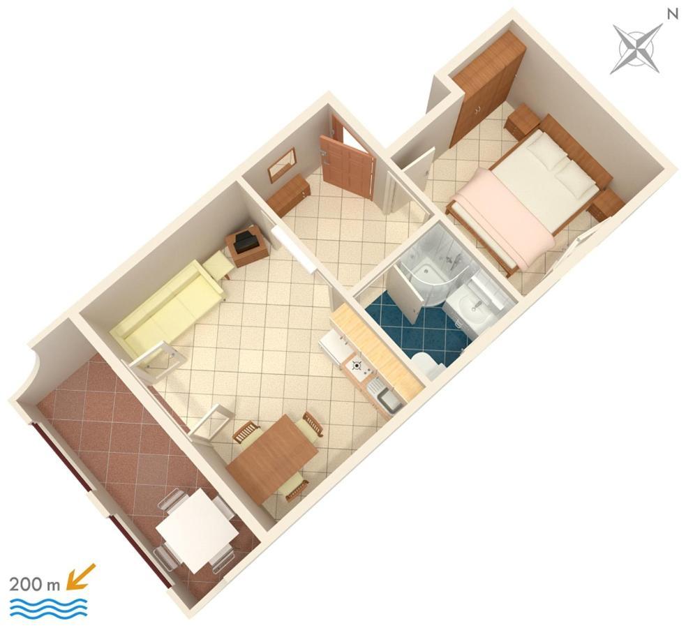 Apartments with a parking space Baska Voda, Makarska - 2709 Bagian luar foto