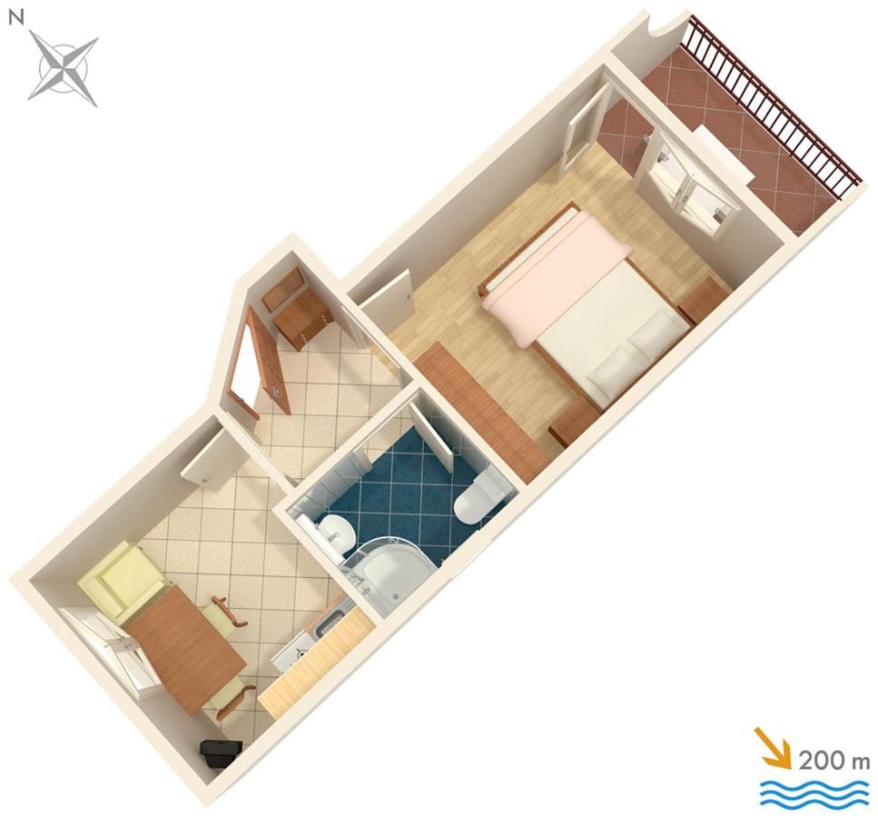 Apartments with a parking space Baska Voda, Makarska - 2709 Bagian luar foto